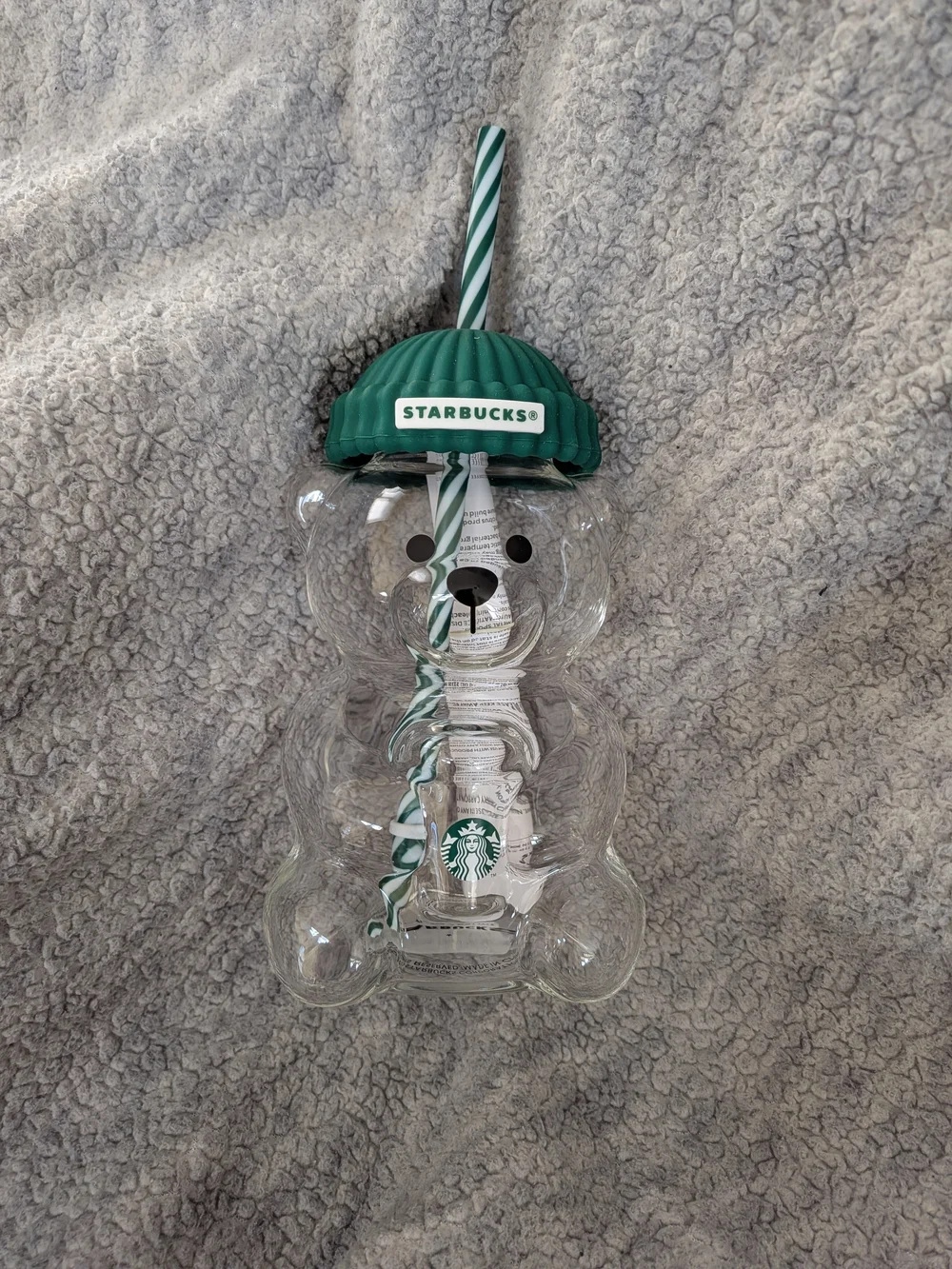 Starbucks Asia AUTHENTIC Bear Glass BNWT